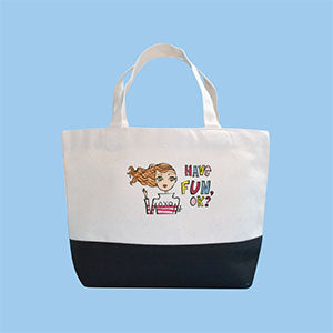 Jeffrey Fulvimari "Canvas Collar Bottom Tote (S)" for sale.