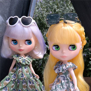 Discover the latest must-have from Dear Darling fashion for dolls by Junie Moon: the "Indian Cotton Ruffle Collar Dress"!