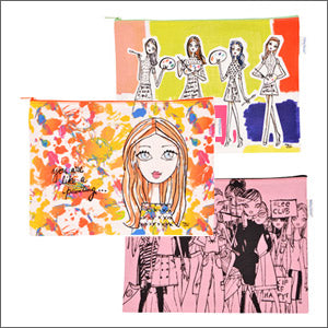 To accommodate your everyday needs! Jeffrey Fulvimari Flat Pouches are here with three different sizes!