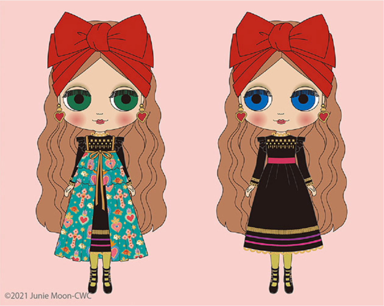 Final Illustrations for TOP SHOP Ex. Neo Blythe Zyanya Remembers