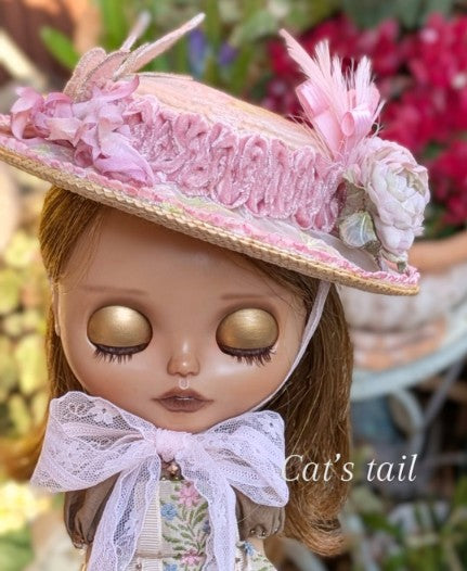A Hat for dolls (Neo Blythe Size) "Flower Lovely Hat" by Cat's tail
