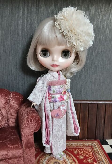 ドレスセット（ネオブライスサイズ）「レースに恋して」by 夢人屋呉服店