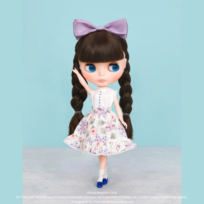 Dear Darling fashion for dolls「プリントギャザースカートセット」パープル