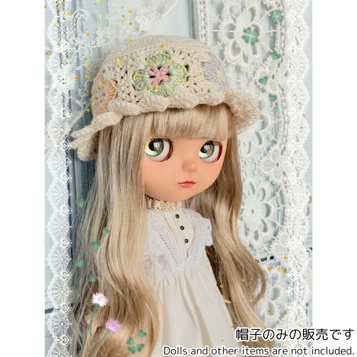 ドール用小物（ネオブライスサイズ）「花笑みのフラワーハット」by Roro'sdoll