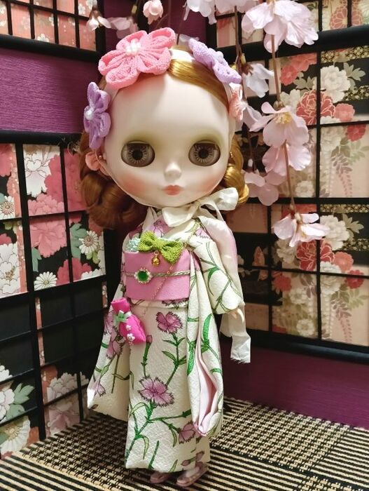 ドレスセット（ネオブライスサイズ）「なでしこ思慕日和」by 夢人屋呉服店