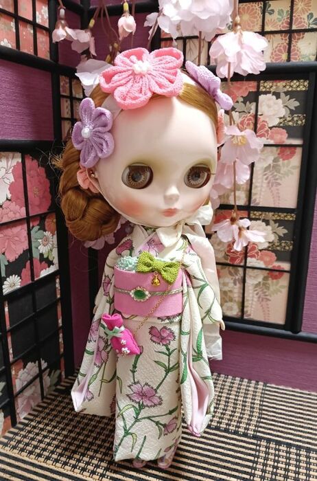 ドレスセット（ネオブライスサイズ）「なでしこ思慕日和」by 夢人屋呉服店