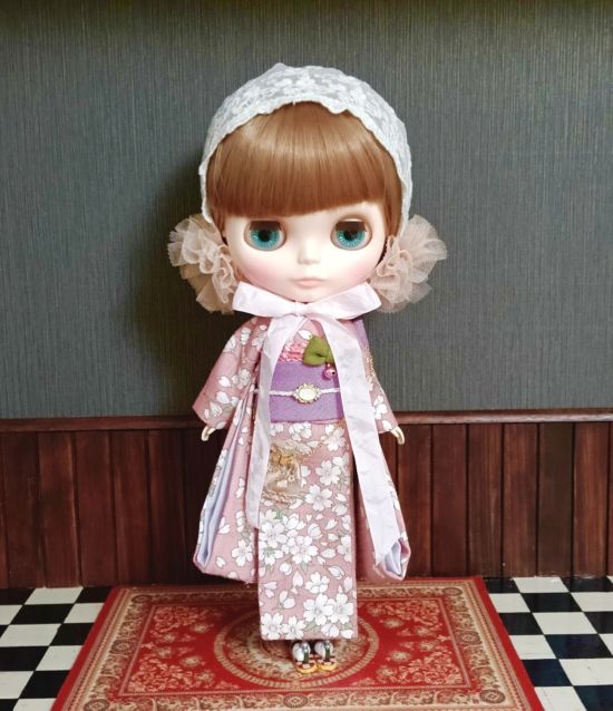 ドレスセット（ネオブライスサイズ）「桜恋ショコラ」by 夢人屋呉服店