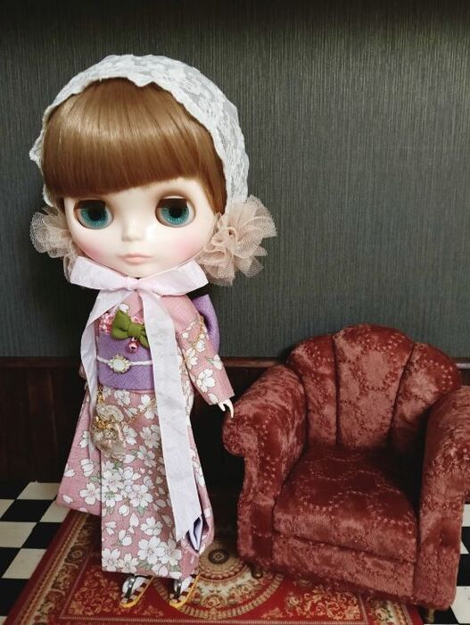 ドレスセット（ネオブライスサイズ）「桜恋ショコラ」by 夢人屋呉服店