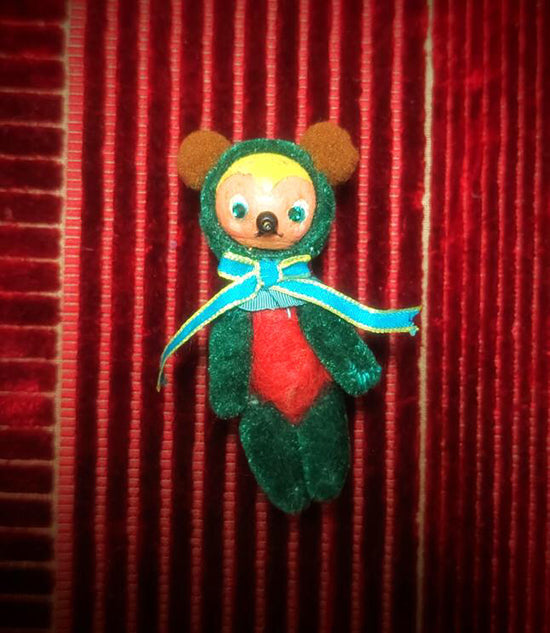 ☆OOAK☆Stuffed toy "Chibi kuma-chan Berry（Red body)" by korisu Factory