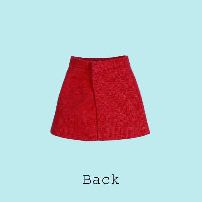 Dear Darling fashion for dolls "Design Mini Skirt" Red
