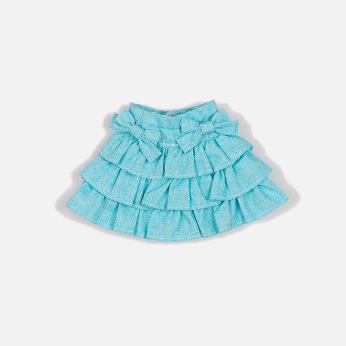 Dear Darling fashion for dolls「ティアードスカート」ターコイズブルー