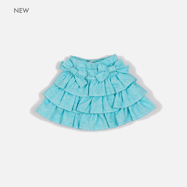 Dear Darling fashion for dolls「ティアードスカート」ターコイズブルー