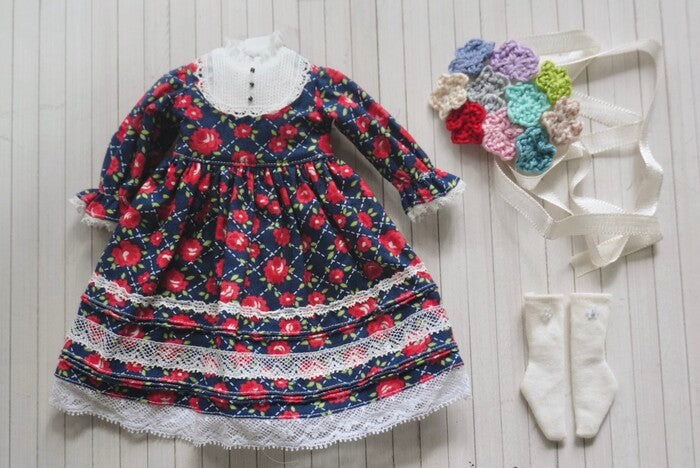 Dress set (Neo Blythe Size) "Petal Carousel Dress Set" by ecru