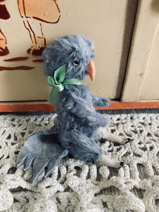 ☆OOAK☆ Stuffed toy "a bird Blue" by nikibbit