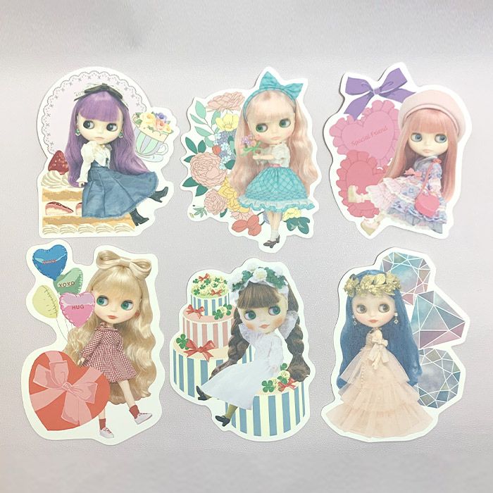 Blythe "die-cut postcards"