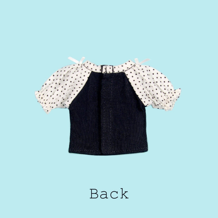 Dear Darling fashion for dolls "Printed Raglan T-Shirt" Black
