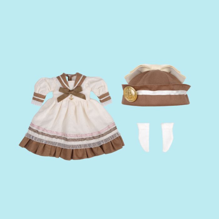 Dear Darling fashion for dolls "Sailor Set Brown (Online Shop Limited)"