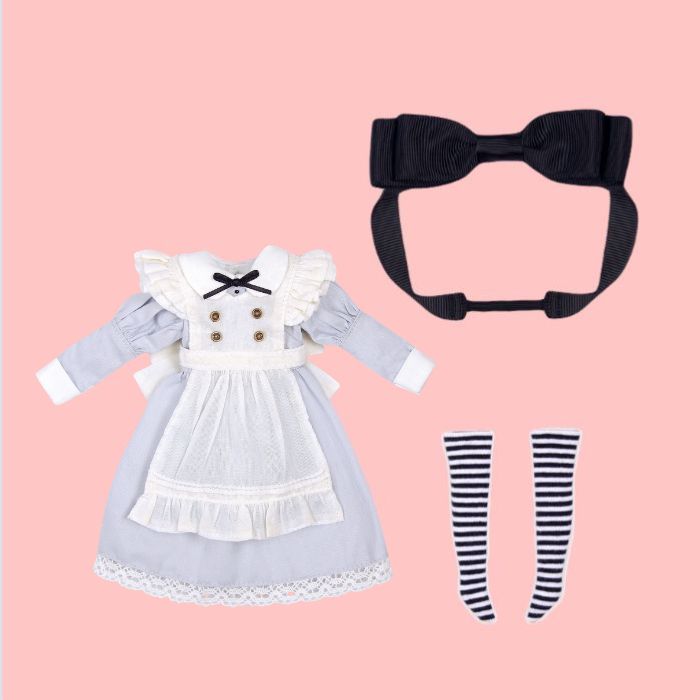 Dear Darling fashion for dolls「アリスセット」ブルーグレー