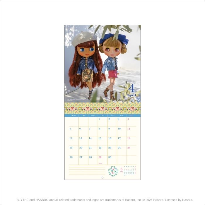 Blythe 2027 Wall Calendar "Timeless Moments"