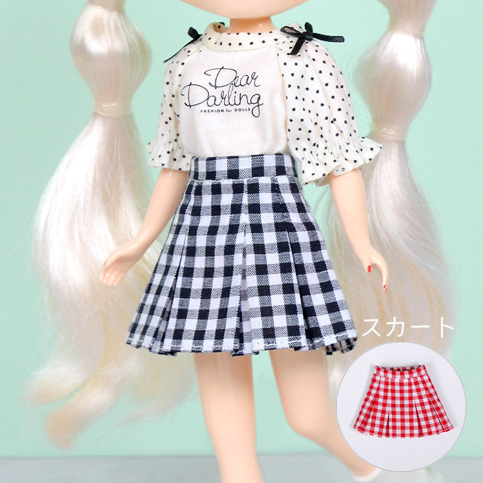 Dear Darling fashion for dolls「ボックスプリーツスカート」