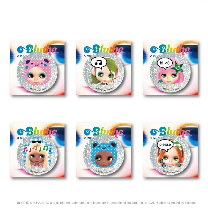 Blythe "Puffy Can Badges (MILK BBI Collaboration)"
