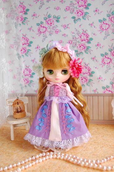 Dress set (Middie Blythe Size) "Rapunzel" by TIROL