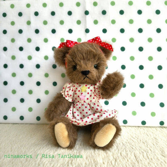 ☆一点物☆ぬいぐるみ「Weekend Bear brown」by ninaworks