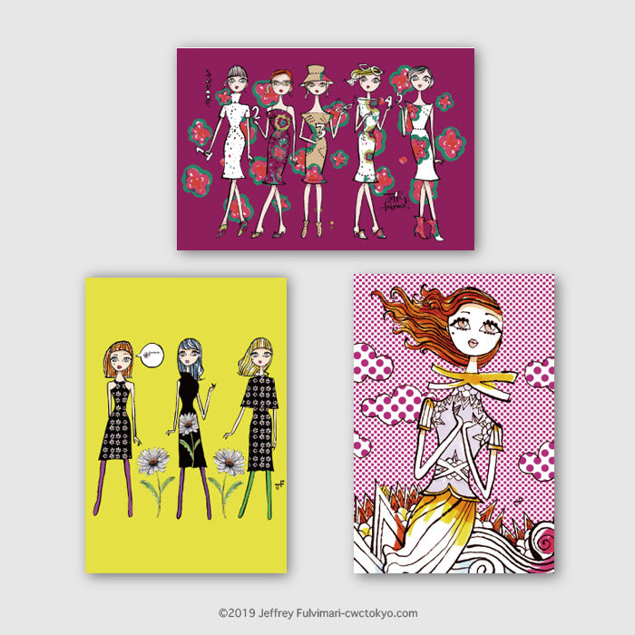 [70％OFF] Jeffrey Fulvimari "Postcard Set (Set of 3)"
