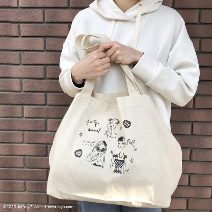 [70％OFF] Jeffrey Fulvimari "Cotton Linen Big Tote"
