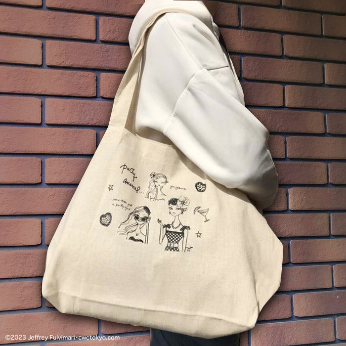 [70％OFF] Jeffrey Fulvimari "Cotton Linen Big Tote"